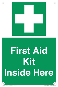 First Aid Kit Inside Here
